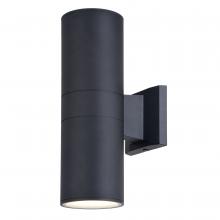 Vaxcel International T0747 - Chiasso LED 2 Light 13-in. H Outdoor Wall Light Textured Black