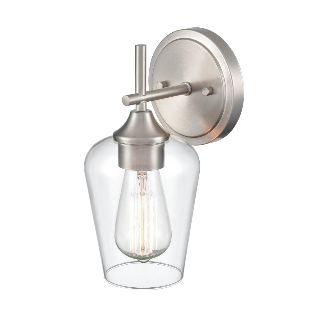 Ashford 1-Light Wall Sconce Brushed Nickel