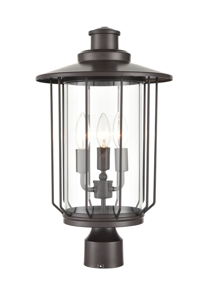 Belvoir 4-Light Outdoor Post Lantern Powder Coated Bronze