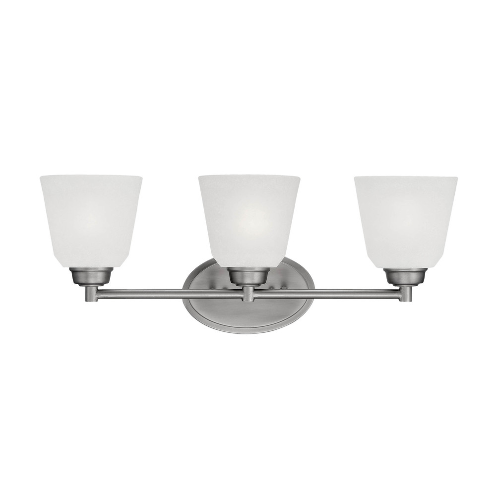 Franklin 3-Light Vanity Brushed Pewter