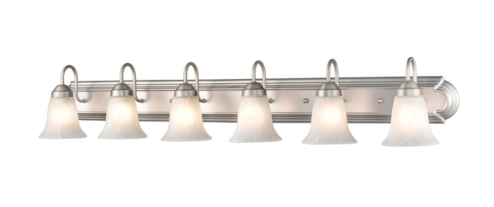 6-Light Vanity Satin Nickel