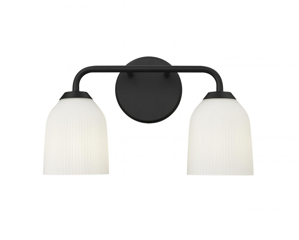 Norah 2-Light Vanity Matte Black