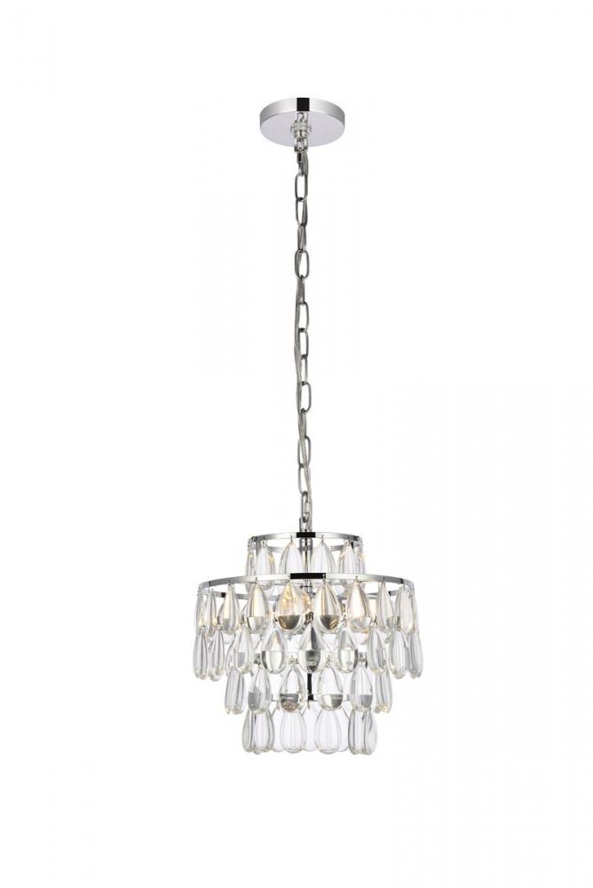 Mila 12 Inch Pendant in Chrome