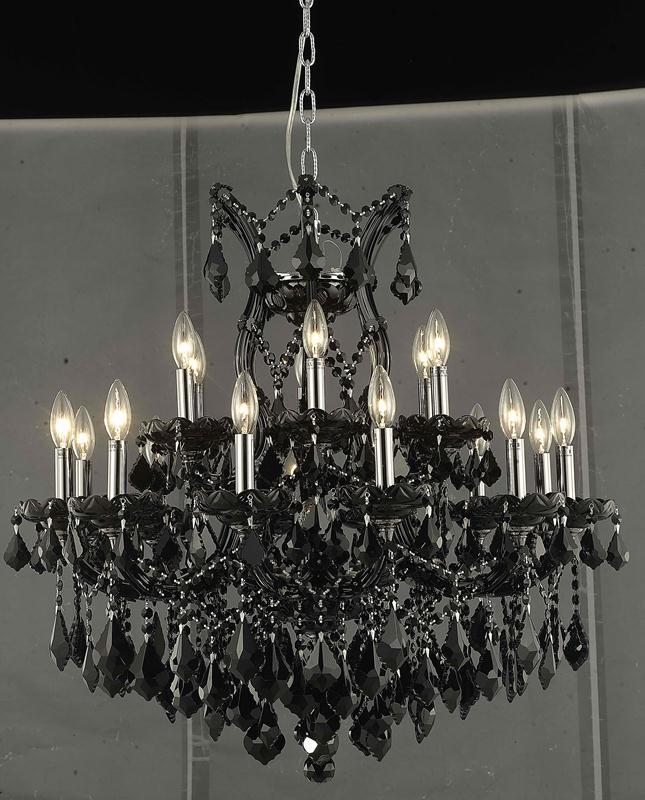 Maria Theresa 19 light Black Chandelier