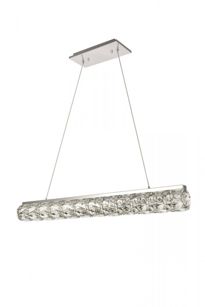 Valetta Integrated LED Chip Light Chrome Chandelier Clear Royal Cut Crystal