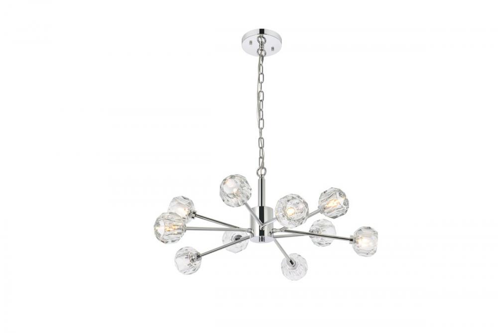 Graham 10 Light Pendant in Chrome