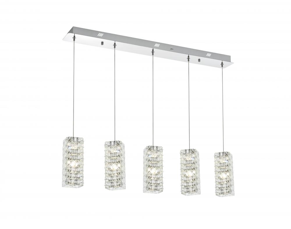 Aston 40 inch LED Pendant in Chrome