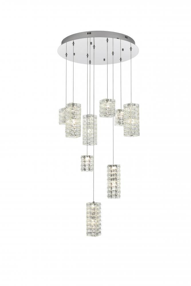 Aston 24 inch LED Pendant in Chrome