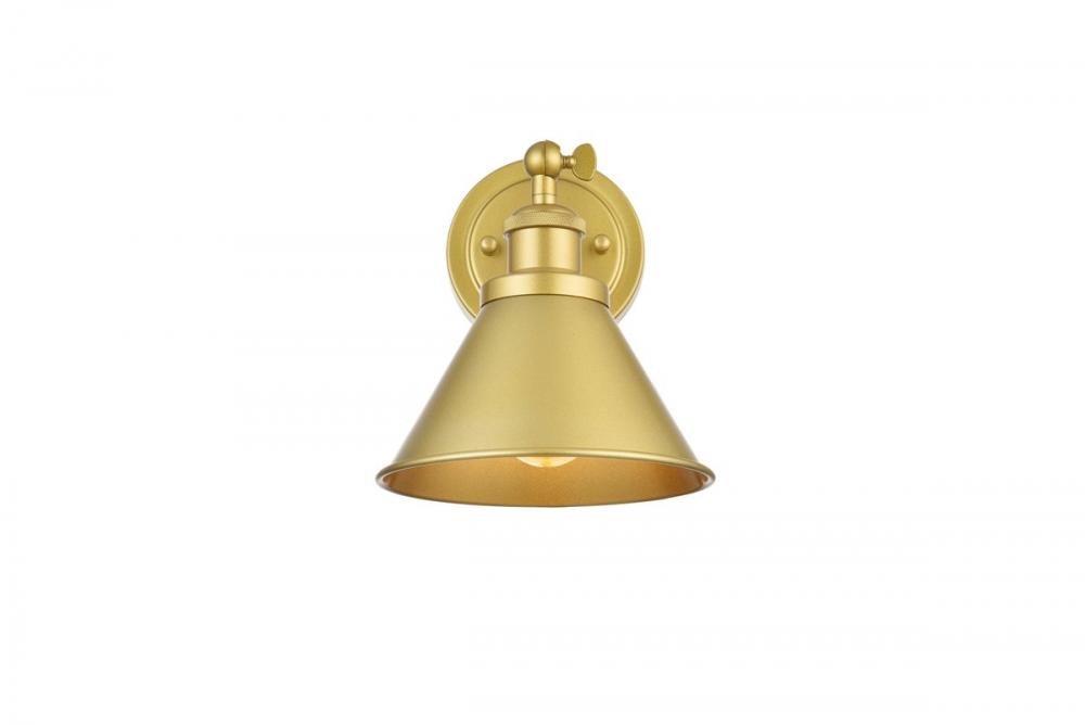 Bentley 1 Light Brass Bath Sconce