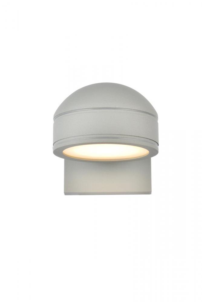 Raine Integrated LED wall sconce in silver