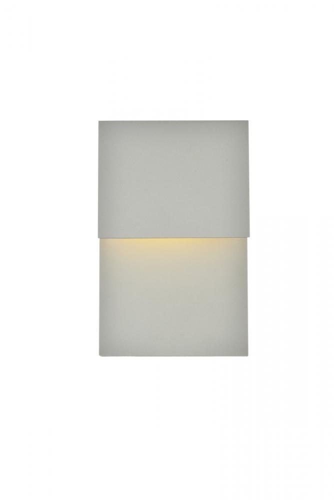 Raine Integrated LED wall sconce in silver