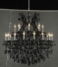 Elegant 2800D36B/SS - Maria Theresa 24 light Black Chandelier