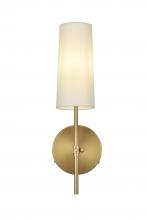 Elegant LD6004W5SG - Mel 5 inch Wall Sconce in Satin Gold