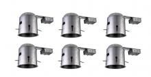 Elegant TC6R-E26-6PK - 5 Inch Non-ic Remodel Housing, 120v, E26 Socket, Fits Par30/Br30/R30, 75wmax6 Pack