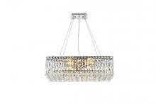 Elegant V2034D24C/RC - MaxIme 6 Light Chrome Chandelier Clear Royal Cut Crystal