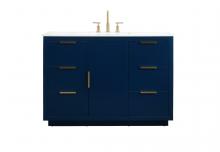 Elegant VF19448BL - 48 Inch Single Bathroom Vanity in Blue