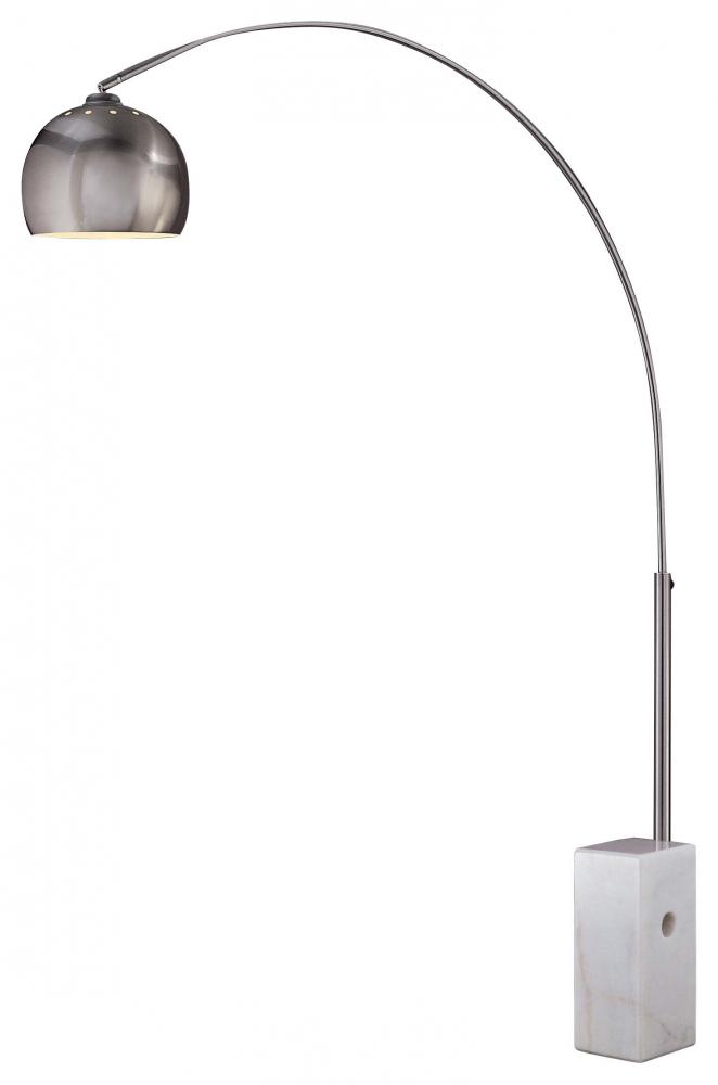 George's Reading RoomÃ¢â€žÂ¢ - 1 Light Arc Floor Lamp Marble Base