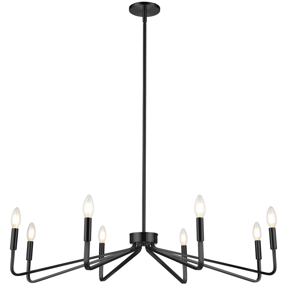 8LT Incandescent Chandelier, MB