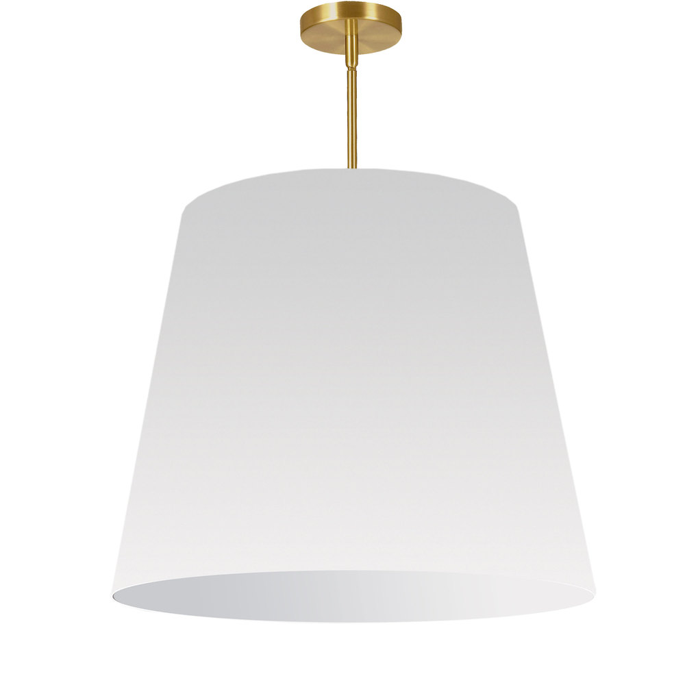 1 Light Oversized Drum Pendant Large White Shade