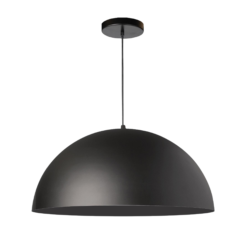 1LT Incandescent 16" Pendant,  Matte Black