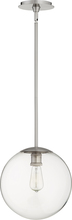Quorum 80-12-65 - 12" CLR GLOBE PEND - STN
