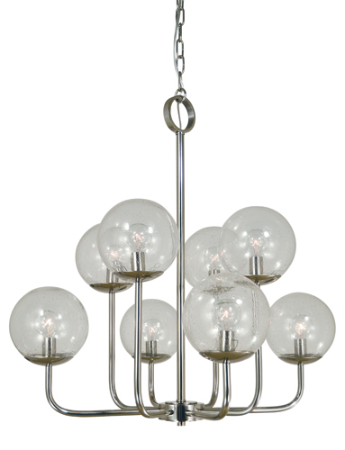 10-Light Polished Brass Jupiter Chandelier