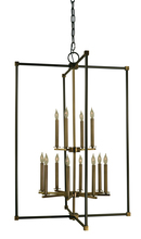 Framburg 4610 BN/PN - 4-Light Brushed Nickel/Polished Nickel Lexington Chandelier