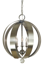 Framburg 4778 PN/BN - 5-Light Polished Nickel Venus Chandelier