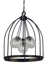 Framburg 4836 MB - 6-Light Mahogany Bronze Jupiter Chandelier