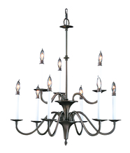 Framburg 9229 SP - 9-Light Satin Pewter Jamestown Dining Chandelier