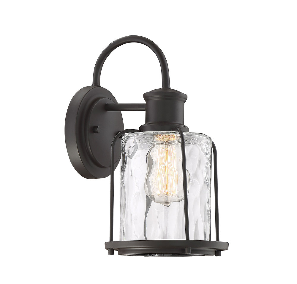 1-Light Outdoor Wall Sconce in Oil Rubbed Bronze