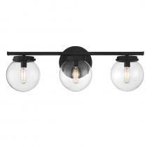 Savoy House Meridian M80024MBK - 3-Light Bathroom Vanity Light in Matte Black