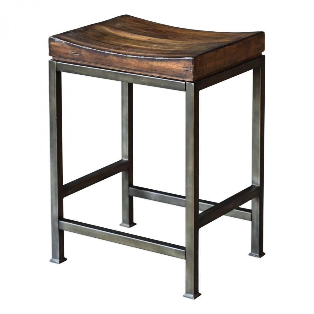 Uttermost Beck Wood Counter Stool