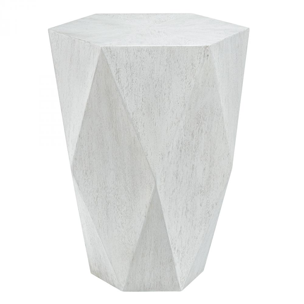 Uttermost Volker White Side Table