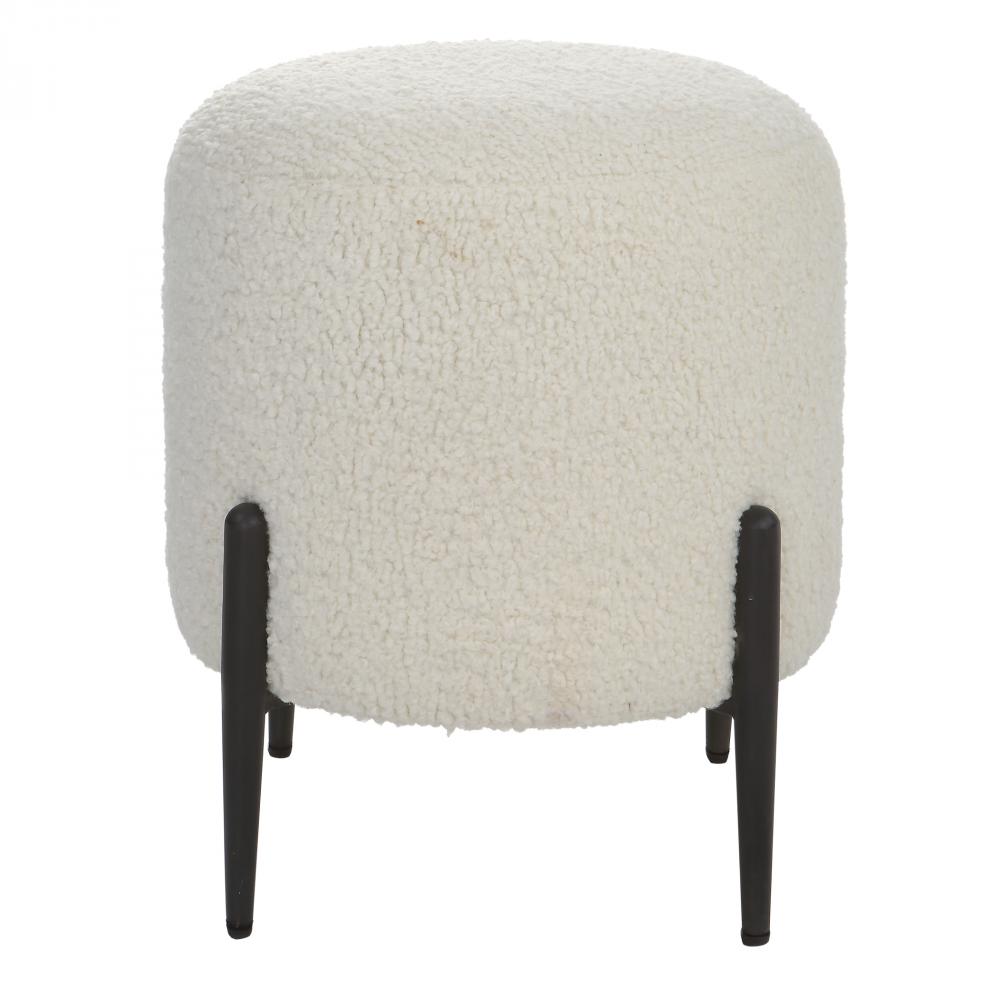 Uttermost Arles White Shearling Ottoman