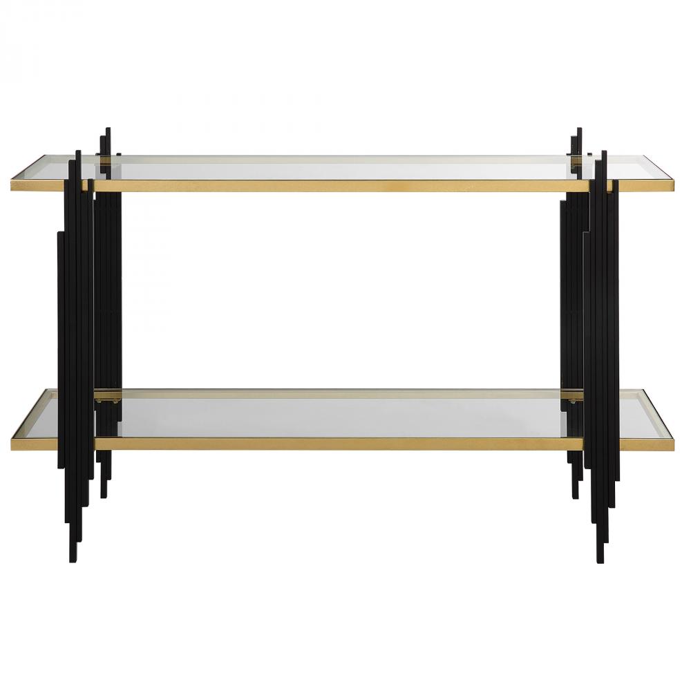 Uttermost Empire Cityscape Console Table