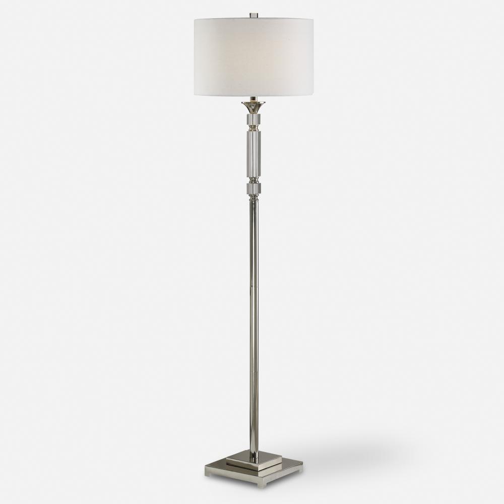 Uttermost Volusia Nickel Floor Lamp