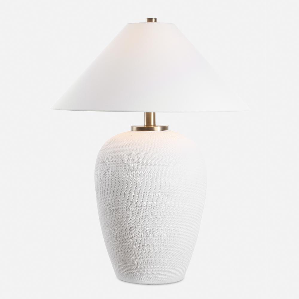 Uttermost Merriton Matt White Table Lamp