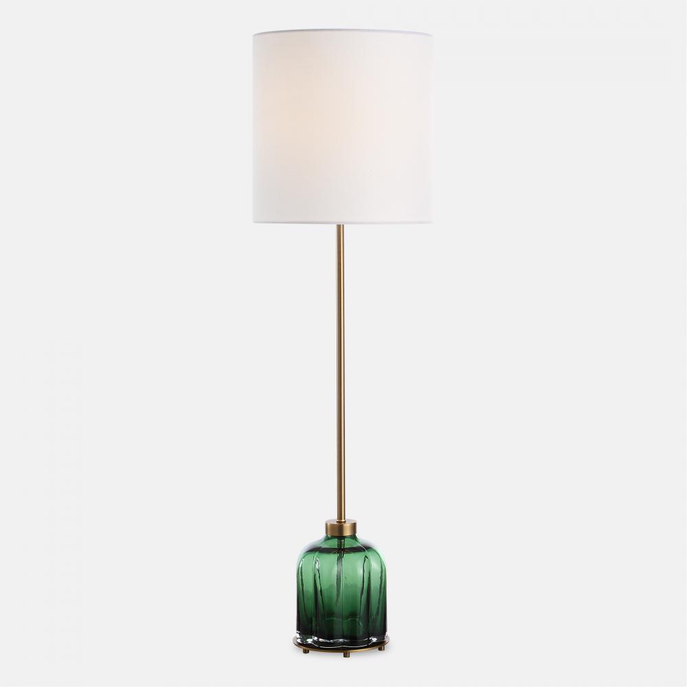 Uttermost Lois Green Glass Buffet Lamp