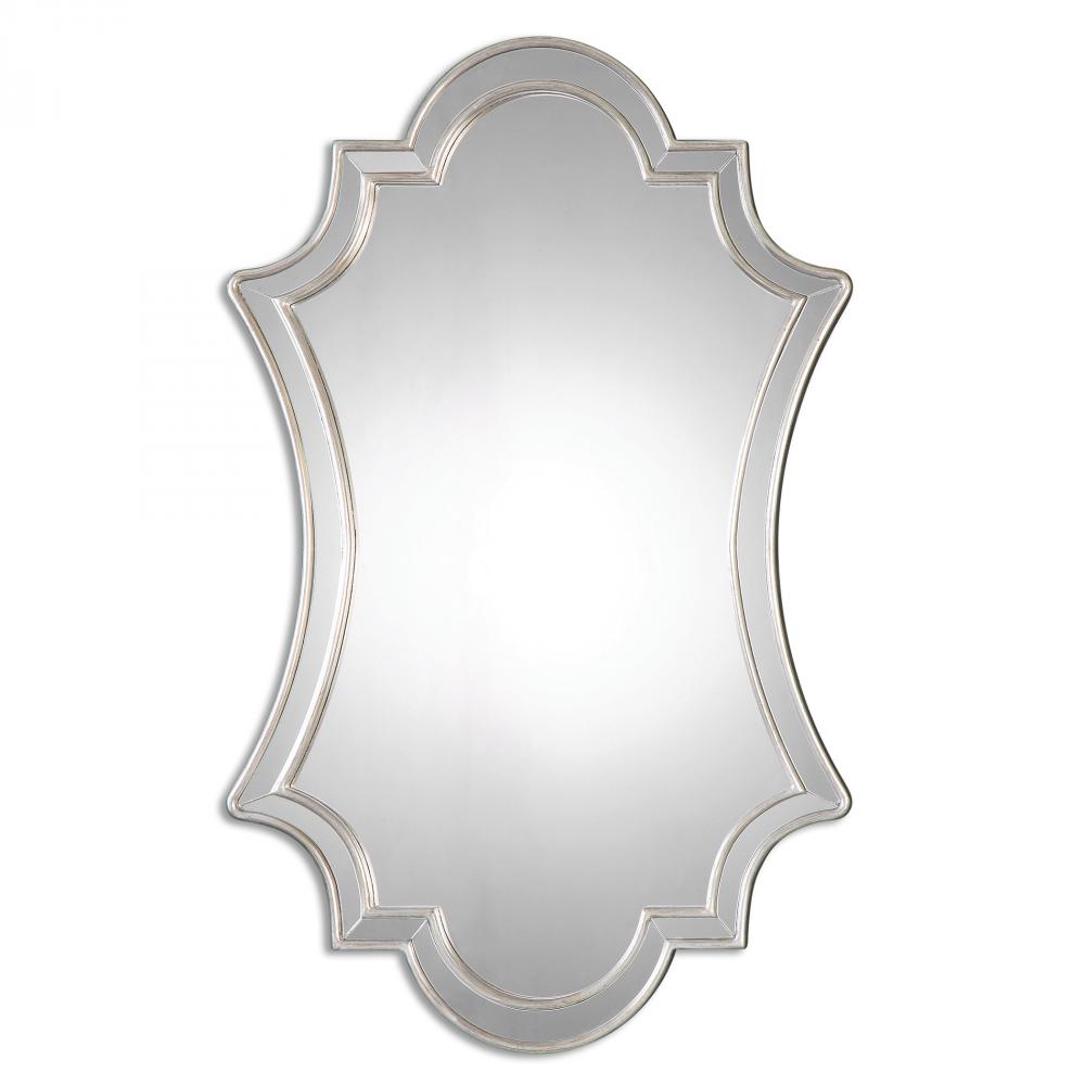 Elara Antiqued Silver Wall Mirror