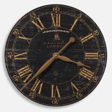 Uttermost 06029 - Bond Street 18" Black Wall Clock