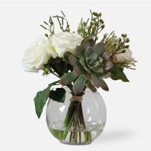 Uttermost 60182 - Belmonte Floral Bouquet & Vase