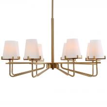 Uttermost 21382 - Uttermost Lassen 8 Light Brass Chandelier