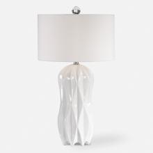 Uttermost 26204 - Malena Glossy White Table Lamp