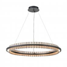 ELK Home 81725/LED - Hugo 36'' Wide Integrated LED Pendant - Matte Black with Sunbleached Oak